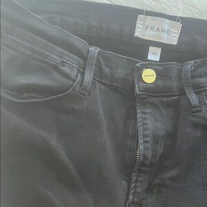 Frame Denim Classic Black Jeans
